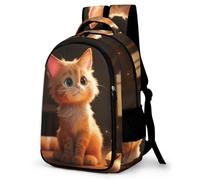 TPISLI Kids School Backpack 3D Printed Cute Cat Backpack Animal Cat Player Rucksack Sports Backpacks For Boys And Girls Fashion Knapsack