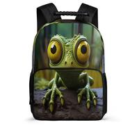TPISLI Kids School Backpack Frog Book Bag for 7-13 Years Old Elementary Students, Daypack Ugly School Rucksack for Travel Camping Hiking