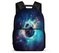 TPISLI Kids School Backpack Girls Football Pattern Schoolbag Boy 7-13 Years Old Elementary Students, Daypack Soccer Rucksack for Travel Camping Hiking