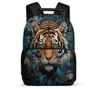 TPISLI Kids School Backpack Girls Tiger Schoolbag Boy 7-13 Years Old Elementary Students, Daypack Animal Theme Rucksack for Travel Camping Hiking