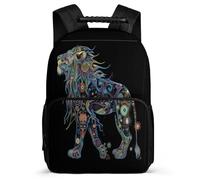 TPISLI Kids School Backpack Lions Book Bag for 7-13 Years Old Elementary Students, Daypack Lion Animal King School Rucksack for Travel Camping Hiking