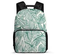TPISLI Kids School Backpack Tropical Leaves Girls Rucksack Botanical Print Bookbag Teen Back to School Supplies Bag, Holiday Travel Boys Outdoor Daypack for 9-16 Year Old Girls