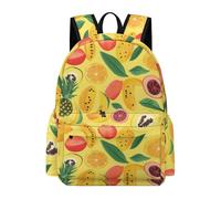 TPISLI Kids School Bag,Fruit Print Schoolbag Primary Schoolbag Toddler Lemon Motif Backpack Boys Rucksacks for Girls,Children's Backpack for Girls Kid School Sports Outdoor Travel