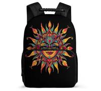 TPISLI Kids School Rucksack Bohemian Sun Backpack for Child Bookbag Sun God Bag Daypack for Boy Girl Cartoon Back Pack School Travel