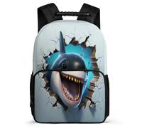 TPISLI Kids School Rucksack Killer Whale Backpack for Boy And Girl, Children's Toddler Bag 3D Theme Bagpack Bookbag for Elementary School with Front Pocket