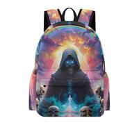 TPISLI Kids Skeleton Backpack School Bag Skull Boys Girls Ages 8-12 Daypack for Daily Classes, Modern 11.6 Inch Laptop Daypack for Daily Lessons and Weekend Travel