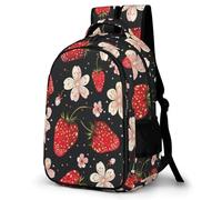 TPISLI Kids Strawberry Backpack Water Resistant School Bag for Girls & Boys Age 2-7 Nursery Fruit Theme Travel Bag Children Rucksack