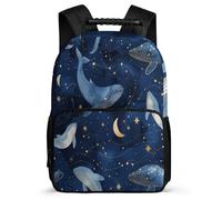 TPISLI Kids Whale School Backpack for School Marine Animal Backpack Primary Age 6-11 Primary Classes, Soft Felt Details Adjustable Straps Outdoor Day Trips