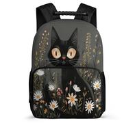TPISLI Kitten Motif Daypack Primary School for Kids and Teens 7-11 Year Olds Animal Cat Pattern School Bag Girls Boys, Sturdy Handle Lightweight Travel Daily Use