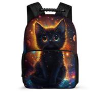 TPISLI Kitten Pattern Bookbag for Girls Primary Classes Animal Cat Backpack Primary Age 6-11 Girls Boys, Soft Felt Details Lightweight Outdoor Day Trips