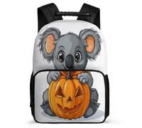 TPISLI Koala Design Daypack for Children School Years 1-4 Animal Illustration Daypack 8-12 Years Children, Soft Felt Details Adjustable Straps Back to School Gift