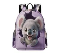TPISLI Koala Illustration Daypack Students Ages 12-16 Animal Rucksack Kids Year 6 Lightweight Durable 11.6 Inch Laptop Daypack School Years 3-6 Daily Use Daily Carry