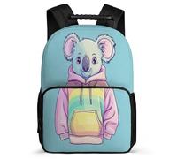 TPISLI Koala Illustration Rucksack for Students 7-11 Year Olds Animal Design Rucksack for Kids and Teens Junior School, Padded Back Sturdy Handle Back to School Gift