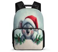 TPISLI Koala Motif Backpack for Girls Age 5-10, Animal Pattern School Bag for Girls Boys, Lightweight Rucksack, Side Pockets, Padded Back, Travel Daily Use