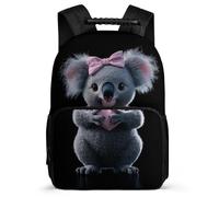 TPISLI Koala Pattern Backpack for Kids Age 5-10, Animal Print School Bag for Students, Lightweight Rucksack, Side Pockets, Padded Back, Travel Daily Use