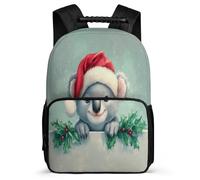TPISLI Koala Print Daypack for Boys Primary School, Animal Motif Backpack 8-12 Years, Durable School Bag, Sturdy Handle, Outdoor Travel, Day Trips