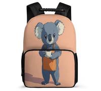TPISLI Koala Print Rucksack Primary Classes for Kids Primary Age 6-11 Animal Motif Rucksack Kids and Teens, Side Pockets Adjustable Straps Travel Daily Use