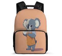 TPISLI Koala School Bag for Boys 8-12 Years Animal Design Bookbag for Students Primary Classes, Adjustable Straps 1680D Fabric Back to School Gift
