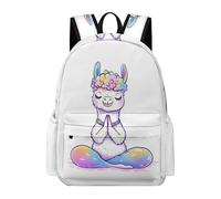 TPISLI Large Alpaca Pattern Backpack Kids, Lightweight Cute School Bag for Teenage Girls, Laptop Rucksack Animal Llama Daypack for College Commuting Travel Primary Secondary School