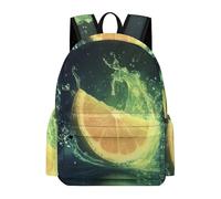 TPISLI Lemon Backpack Teens 12-16 Year Olds Fruit Theme School Bag Students Year 10 Trendy Modern 14 Inch Laptop Backpack School Years 7-10 Travel Use Outdoor Gift