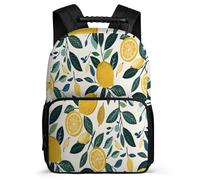 TPISLI Lemon Bookbag Primary School for Kids and Teens 7-11 Year Olds Fruit Daypack Kids and Teens, Side Pockets Sturdy Handle Back to School Gift