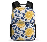 TPISLI Lemon Motif Daypack for Boys Primary School, Fruit Print Backpack Primary Age 6-11, Durable School Bag, Sturdy Handle, Outdoor Travel, Day Trips