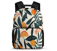 TPISLI Lemon Pattern School Backpack for Girls Boys Primary Classes Fruit Theme School Bag 6-11 Years Boys, Padded Back Soft Felt Details Outdoor Day Trips