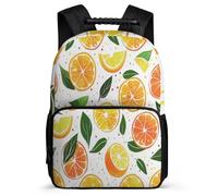 TPISLI Lemon Print Backpack for Boys 8-12 Years, Fruit Pattern School Bag for Children, Lightweight Rucksack, 1680D Fabric, Primary Classes, Daily Essentials