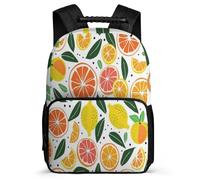 TPISLI Lemon School Backpack Primary School for Students Ages 6-10 Fruit Backpack Kids and Teens, Adjustable Straps Soft Felt Details Daily Essentials