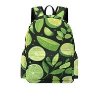 TPISLI Lemons Backpack Boys Girls Primary to Secondary School Bag Fruit Theme Rucksack for Secondary Students, Lightweight Book Bag for Day Trips and Birthday Gift