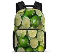 TPISLI Lemons Pattern Bookbag Junior School for Children Primary Age 6-11 Fruit Rucksack Boys Girls, Soft Felt Details Sturdy Handle Outdoor Day Trips