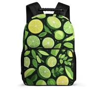 TPISLI Lemons School Backpack for Kids and Teens Junior School Fruit Theme Backpack Primary Age 6-11 Boys Girls, Adjustable Straps Sturdy Handle Outdoor Day Trips