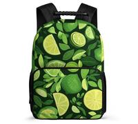 TPISLI Lemons School Bag for Girls Boys Ages 6-10 Fruit Theme Backpack for Girls Boys Junior School, Adjustable Straps Side Pockets Birthday Gift