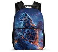 TPISLI Leopard Motif School Backpack for Kids and Teens Primary Classes Cheetah Animal Daypack 6-11 Years Girls, 1680D Fabric Soft Felt Details Travel Daily Use