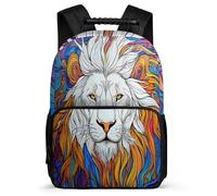 TPISLI Lion Backpack for Children Primary Age 6-11, Animal School Bag for Students, Lightweight Rucksack, 1680D Fabric, Primary Classes, Daily Essentials