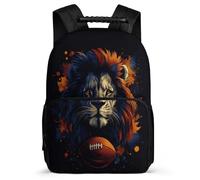 TPISLI Lion Backpack for Children Primary Age 6-11, Animal School Bag for Students, Lightweight Rucksack, 1680D Fabric, Primary Classes, Daily Essentials