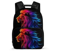 TPISLI Lion Backpack for Children Primary Age 6-11, Animal School Bag for Students, Lightweight Rucksack, 1680D Fabric, Primary Classes, Daily Essentials