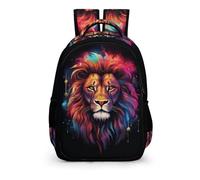 TPISLI Lion Backpack for Girls Kids Animal Lion Bag School Bag Bookbag Cute Cartoon Laptop Backpack Travel Daypack Adjustable Shoulder Strap Bookbag