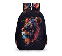 TPISLI Lion Backpack - School Bag Backpack for Kids Girls Boys Cute Animal Lion Printed School Book Shoulder Bag Daypack Lightweight Book Bags Schoolbag