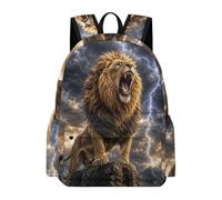 TPISLI Lion Bookbag Girls Age 8 Animal Lion Daypack Boys Age 14 Lightweight Durable Spring Outing Backpack Primary to Secondary Travel Gift School Gift Travel Use