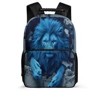 TPISLI Lion Motif Daypack for Children Primary School, Animal Backpack Ages 6-10, Durable School Bag, Sturdy Handle, Outdoor Travel, Day Trips