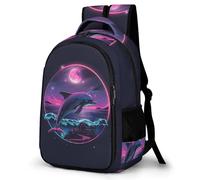 TPISLI Little Kids Backpack, Toddler School Bag Children Primary Schoolbag Dolphin Book Bag Waterproof Marine Life Rucksack Casual Daypack for Girls Boys Aged 2 3 4 5 6 Years