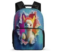 TPISLI Llama 3D Design School Backpack Primary Age 6-11 for Children, Animal Alpaca Daypack for Girls Boys, Lightweight Bag, 1680D Fabric, Primary Classes, Daily Essentials