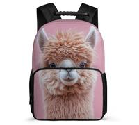 TPISLI Llama Alpaca Rucksack for Kids 6-11 Years, Animal Design Bookbag for Students, Durable Backpack, 1680D Fabric, Primary Classes, Daily Essentials