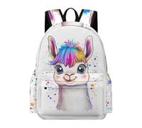 TPISLI Llama Design Backpack Boys Girls Teens Age 10-15 School Bag Animal Alpaca Rucksack for Secondary Students, Cool 13.3 Inch Laptop Rucksack for Day Trips and Birthday Gift