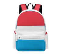TPISLI Luxembourg Flag Pattern Daypack Girls 10 Year Olds Flags Backpack Boys Year 4 Cool 11.6 Inch Laptop Daypack Secondary School Hiking Travel Outdoor Gift