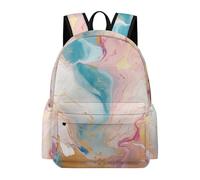 TPISLI Marble Pattern Backpacks for Girls And Boys Teenagers Kids Rucksack Colourful Primary School Bags for Girls And Boys Sports Travel Holiday Gifts for Kids