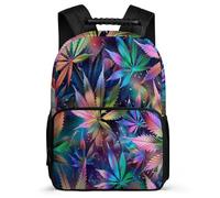 TPISLI Marijuana Leaf School Backpack Primary Classes for Boys Girls 7-11 Year Olds Plant Print Backpack Girls Boys, Sturdy Handle 1680D Fabric Birthday Gift