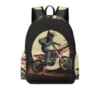 TPISLI Motorcycle Bookbag Students Ages 12-16 Motorbike Motif School Backpack Boys Age 16 Lightweight Durable 14 Inch Laptop Backpack Primary School Travel Daily Use