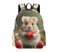 TPISLI Mouse School Bag Girls 10 Year Olds Cute Animal Strawberry Book Bag Teens Year 9 Modern Trendy 11.6 Inch Laptop Daypack Primary to Secondary Travel Gift Daily Carry